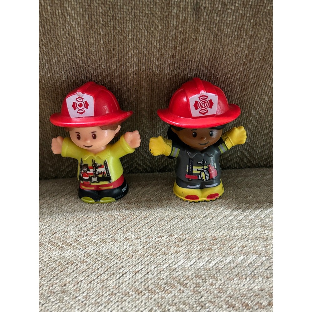 Fisher Price Little People Firefighters Figures Set 2016 2021 Mattel Fireman
